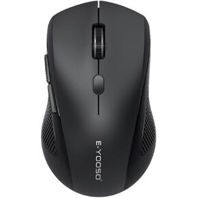 E-YOOSO Bluetooth Mouse, Wireless Mouse Bluetooth for Laptop 2-in-1(BT 5.0/4.0+2.4Ghz) Computer Mouse, Portable PC Mouse Wireless with USB Receiver for Mac, Compatible with MacBook Pro Air Chromebook