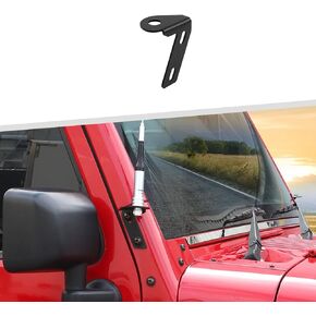 A Pillar CB Antenna Mounting Bracket for Jeep Wrangler JK JKU 2007-2018, Passenger Side
