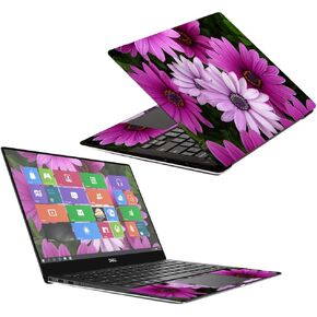 MightySkins Skin Compatible with Dell XPS 13" 9370 (2018) - Purple Flowers | Protective, Durable, and Unique Vinyl Decal wrap Cover | Easy to Apply, Remove, and Change Styles | Made in The USA