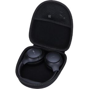 Hard Carry Case Compatible with TOZO HT2 Hybrid Active Noise Cancelling Headphones (Black Case)
