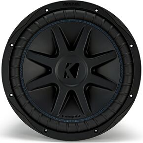 KICKER CompVX 12"(30cm) Subwoofer, 50CVX124, DVC 4-ohm, 750 Watts RMS, 1,500 Watts Peak, Forced-Air Cooling, Increased Power Handling, Car, Truck, SUV, UTV