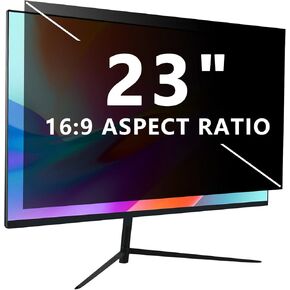 [2 Pack] 27 Inch 16:9 Computer Privacy Screen Filter for Monitor - Privacy Shield and Anti-Glare Blue Light Protector Removable Eye Protection, Anti Spy Screen Protector Film Privacy Screen 27 in
