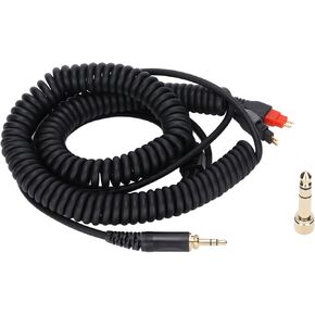 SUNGOOYUE Headphone Audio Cable, Oxygen Copper Audio Extension Cable Headphones Spring Bare Copper Wire Suitable for HD660s HD650 HD600 HD580