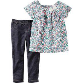 Carter's baby-girls 2 Piece Floral Set 239g129