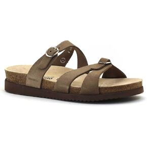 Mephisto Women's Hannel Flat Sandal, Warm Grey, 7