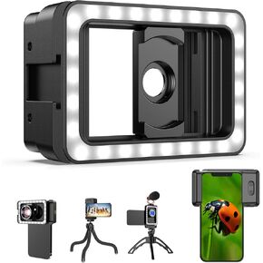 APEXEL 17 mm Thread Lens Adapter, Lens Attachments for Telephoto/Macro/Wide Angle/Fisheye/Flow/Radial/Star Filter/Kaleidoscope Lens, Lens Holder Works with Almost All Smartphones