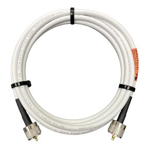 VHF Radio | Marine Radio Cable - High Performance Low Loss RG8X PL-259 (10 Feet)