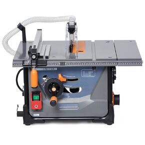 Table Saw for Jobsite 98% Vacuuming Rate, CuisinAid 8.5 inch Table Saw 5000RPM Cutting Speed, 2000W,15A Table Saw with Low Noise for DIY Woodworking and Furniture Making
