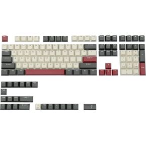 Happy Balls Doubleshot PBT Keycaps Cherry Profile Keyset US-ANSI Layout Key Caps for 61/68/75/81/84/87/98/104/108 MX Switches Mechanical Keyboards (Peach Pink Keyset)