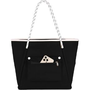 BTOOP Beach Bags Waterproof Sandproof Women Pool Bag Totes with Zipper Shoulder Bag for Vacation Travel Holiday