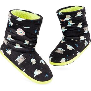 Disney Stitch Boot Slippers Women and Teenagers Warm Plush Baby Yoda House Shoes Size 4-9 Non Slip Sole Gifts for Her