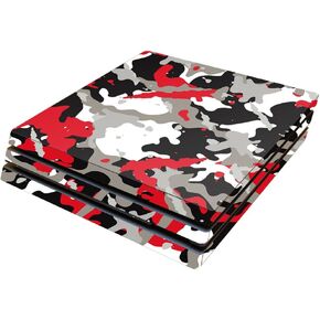 MightySkins Skin Compatible with Sony PS4 Pro Console - Red Camo | Protective, Durable, and Unique Vinyl Decal wrap Cover | Easy to Apply, Remove, and Change Styles | Made in The USA