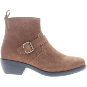 Propet Womens Memphis Zippered Casual Boots Ankle Low Heel 1-2" - Brown