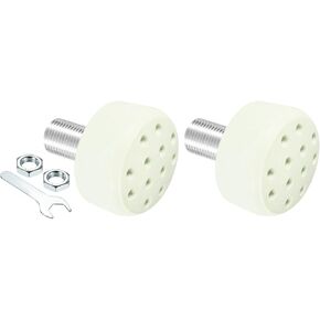 M METERXITY Roller Skate Stopper - Rubber Brake Block with Holes Toe Stops, Adjustable with Bolts, Apply to Roller Skate (0.6 Inch Dia Thread, Black)