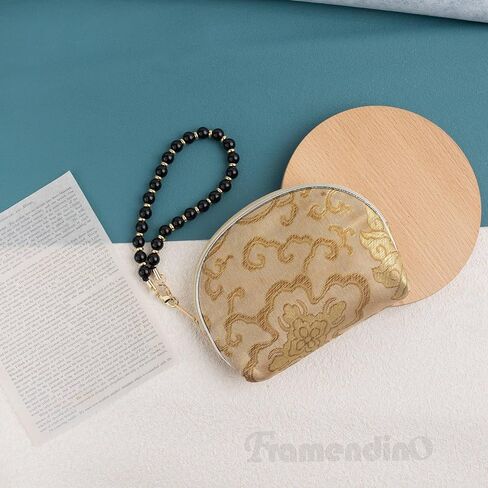 Framendino, Black Marble Beaded Phone Wrist Strap Beaded Phone Lanyard Detachable Cellphone Lanyard with Tether Tab for Phone Decoration in Saudi Arabia