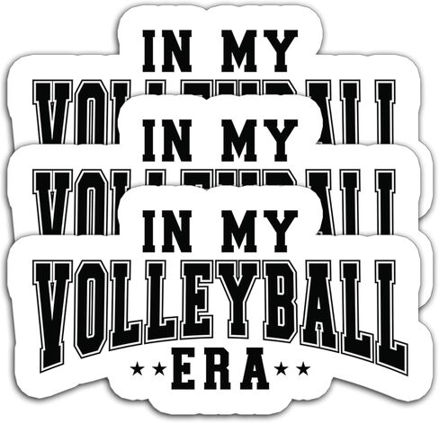 (3 قطع) ملصق على شكل قلب للكرة الطائرة لمحبي الكرة الطائرة للكتب وأجهزة الكمبيوتر المحمولة والهواتف والأكواب وزجاجات المياه من الفينيل المقاوم للماء، هدايا للصبيان والبنات والرجال والنساء والأب والأم، مقاس 3 × 2.7 بوصة in Kuwait