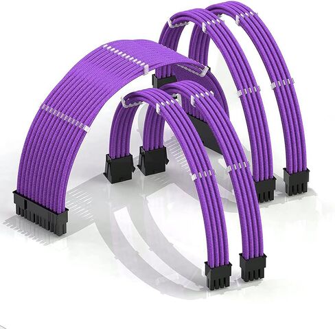 SAMA 5 قطعة مجموعة كابل تمديد أخضر ذكر إلى أنثى 24PIN اللوحة الأم 4 + 4Pinx2 CPU EPS 6 + 2Pinx2 GPU PCI-E كابل 300 مللي متر طقم الوصلة in Kuwait