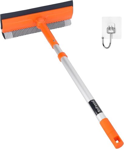 Window Cleaner Tool for Home with Extension Pole 20''-30'', Squeegee for Window Cleaning, Glass Washer for Car Windshield, Shower Doors, Mirror in Kuwait