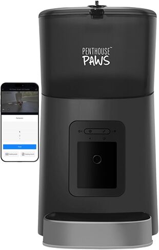 Smart HD Cat Feeder, 1080p HD Camera Pet Feeder Night Vision, 6L Anti Jam Fresh Food Feeder, 7g per Meal, Smart Cat Feeder Dry Food, Advanced 10s Call Meal Feeder, 2 Way Audio Recording Feeder in Saudi Arabia
