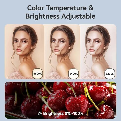 ULANZI K7 Streaming Video Conferencing Light with Stand C-Clamp, Brightness/Color Temperature Adjustable 15W Ring Light Key Light for Video Calls Zoom Meeting Home Office Monitor Webcam Light in Saudi Arabia