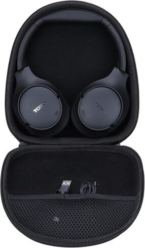 Hard Carry Case Compatible with TOZO HT2 Hybrid Active Noise Cancelling Headphones (Black Case) in Saudi Arabia
