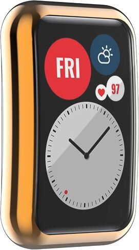 Screen Protector Cases Compatible with Huawei Watch Fit Accessories Covers Scratched Full Coverage Soft TPU Protective Case (7Colors) in Saudi Arabia