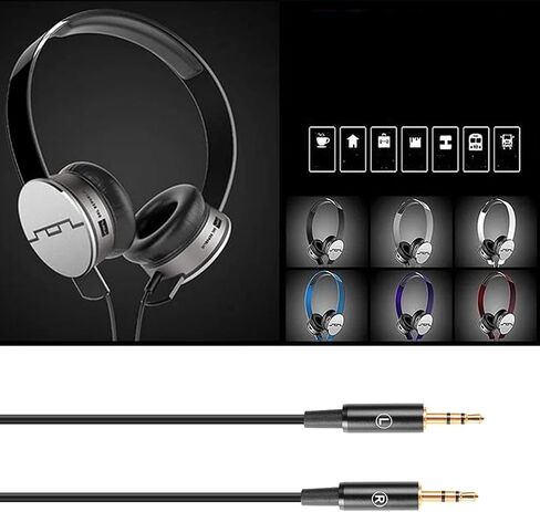 FAAEAL Audio Replacement Cable Compatible with Sol Republic Master Tracks HD HD2 Sol Republic V10 V12 X3 Headphones,in-line Mic Control Headphone Cord Works on iOS Android Xiaomi(4.2ft) in Saudi Arabia