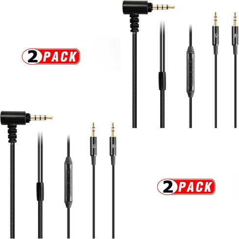 FAAEAL Audio Replacement Cable Compatible with Sol Republic Master Tracks HD HD2 Sol Republic V10 V12 X3 Headphones,in-line Mic Control Headphone Cord Works on iOS Android Xiaomi(4.2ft) in Saudi Arabia