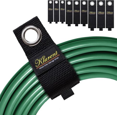 أشرطة تخزين شديدة التحمل للأسلاك، 9 عبوات (10 بوصة - 13 بوصة - 17 بوصة) منظم حامل سلك تمديد فائق القيمة بأحجام مختلفة، ورشة عمل قابلة لإعادة الاستخدام ومنظمات المرآب وتخزين الكابلات والخرطوم وسلك الطاقة in Kuwait