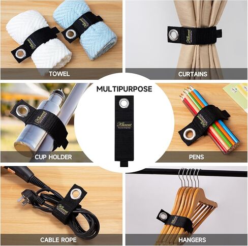 أشرطة تخزين شديدة التحمل للأسلاك، 9 عبوات (10 بوصة - 13 بوصة - 17 بوصة) منظم حامل سلك تمديد فائق القيمة بأحجام مختلفة، ورشة عمل قابلة لإعادة الاستخدام ومنظمات المرآب وتخزين الكابلات والخرطوم وسلك الطاقة in Kuwait