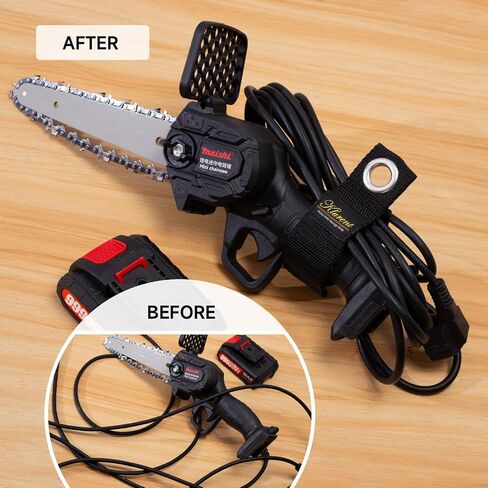 أشرطة تخزين شديدة التحمل للأسلاك، 9 عبوات (10 بوصة - 13 بوصة - 17 بوصة) منظم حامل سلك تمديد فائق القيمة بأحجام مختلفة، ورشة عمل قابلة لإعادة الاستخدام ومنظمات المرآب وتخزين الكابلات والخرطوم وسلك الطاقة in Kuwait