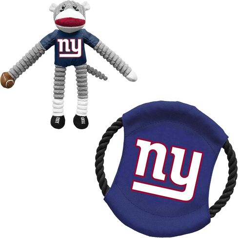 Littlearth Unisex-Adult NFL Los Angeles Rams Sock Monkey and Flying Disc Pet Toy Combo Set, Team Color, One Size in Saudi Arabia