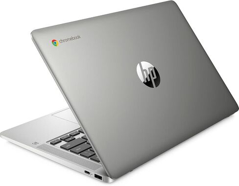 HP Chromebook 14a-na1093cl 14 Inch Full HD Laptop IPS Intel Celeron N4500 8GB LPDDR4x RAM 128GB eMMC UHD Graphics Wi-Fi Bluetooth 720p Camera Backlit Keyboard Chrome OS, Mineral Silver (Renewed) in Saudi Arabia