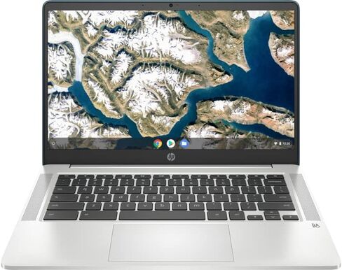 HP Chromebook 14a-na1093cl 14 Inch Full HD Laptop IPS Intel Celeron N4500 8GB LPDDR4x RAM 128GB eMMC UHD Graphics Wi-Fi Bluetooth 720p Camera Backlit Keyboard Chrome OS, Mineral Silver (Renewed) in Saudi Arabia