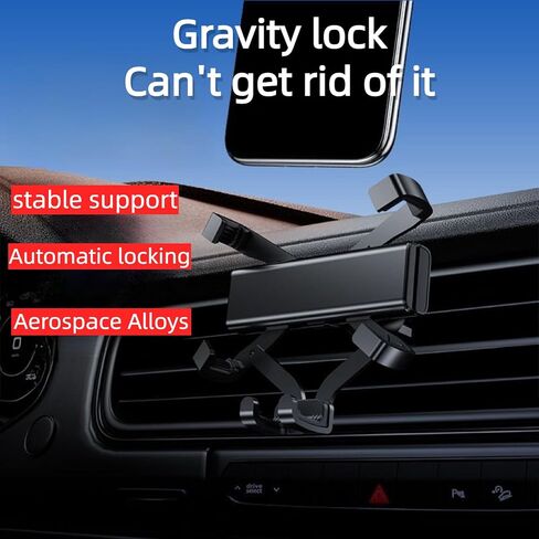 Kiopsom 2024 New Upgraded high-Grade Cell Phone Bracket Anti-Shake Gravity car Support Bracket car Navigation Fixed Bracket air Vents Dedicated in Saudi Arabia