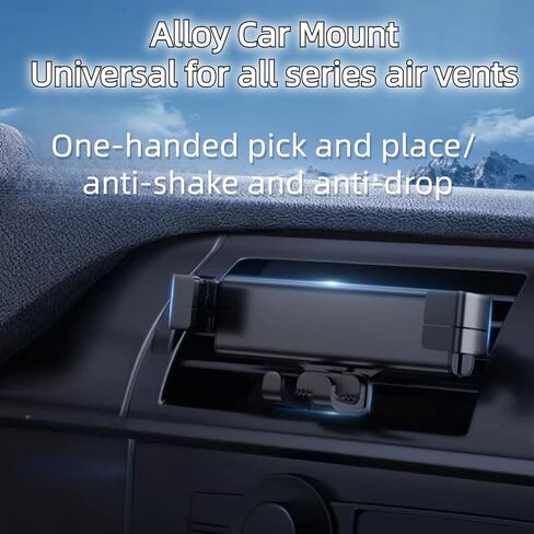 Kiopsom 2024 New Upgraded high-Grade Cell Phone Bracket Anti-Shake Gravity car Support Bracket car Navigation Fixed Bracket air Vents Dedicated in Saudi Arabia