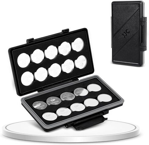 CR1632 CR1620 CR1616 Battery Case Holder Storage,Water-Resistant Anti-Shock, Coin Cell Battery Case for 28x CR1632 / CR1620 / CR1616, CR1632 Button Round Battery Case,Coin Cell Battery Not Included in Saudi Arabia
