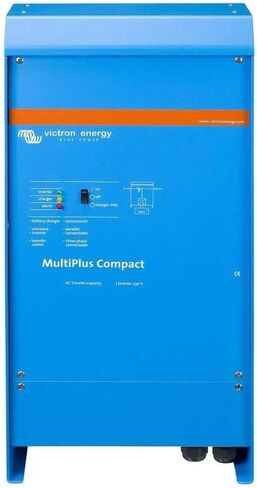 Victron Energy MultiPlus 3000VA 12-Volt Pure Sine Wave Inverter and 120 amp Battery Charger, UL-Certified in Saudi Arabia