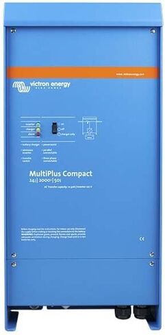 Victron Energy MultiPlus 3000VA 12-Volt Pure Sine Wave Inverter and 120 amp Battery Charger, UL-Certified in Saudi Arabia