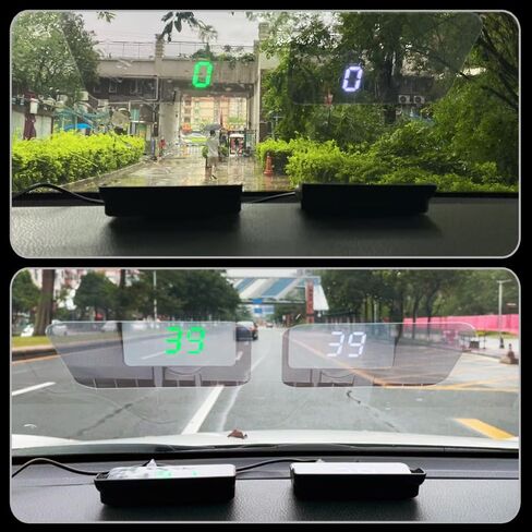 شاشة HUD الرأسية العالمية للسيارة GPS عداد السرعة الرقمي عرض السرعة على الزجاج الأمامي مشروع MPH على زجاج الرياح للسيارات والدراجات النارية والجرارات والعربات والشاحنات والمنازل المتنقلة in Saudi Arabia