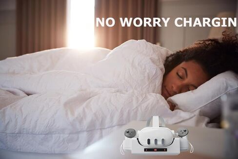 حامل شحن سماعة الرأس VR متوافق مع محطة شحن مثبتة على الحائط من Meta Quest 3، قاعدة شحن مغناطيسية وقاعدة شحن سريعة لسماعات Meta Quest 3 VR وأدوات التحكم، هدية للنساء والرجال in Kuwait