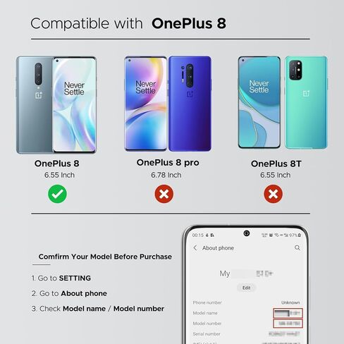 Compatible with OnePlus 8 Back Cover Replacement, OnePlus 8 Back Housing Door with Pre-installed Camera Lens, Repair Tools & Instruction, Glacial Green in Saudi Arabia