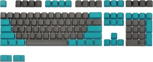 Happy Balls PBT Keycaps Side/Front Print Keycap Set OEM Profile Non-Backlit Thick Cherry MX Key Caps with Key Puller for 60%/87 TKL/104/108 MX Switches Mechanical Keyboard(Black Gray Combo) in Kuwait