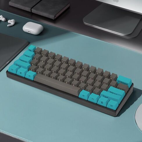 Happy Balls PBT Keycaps Side/Front Print Keycap Set OEM Profile Non-Backlit Thick Cherry MX Key Caps with Key Puller for 60%/87 TKL/104/108 MX Switches Mechanical Keyboard(Black Gray Combo) in Kuwait