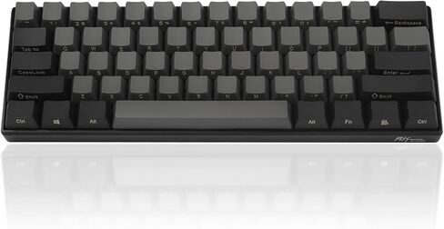 Happy Balls PBT Keycaps Side/Front Print Keycap Set OEM Profile Non-Backlit Thick Cherry MX Key Caps with Key Puller for 60%/87 TKL/104/108 MX Switches Mechanical Keyboard(Black Gray Combo) in Kuwait