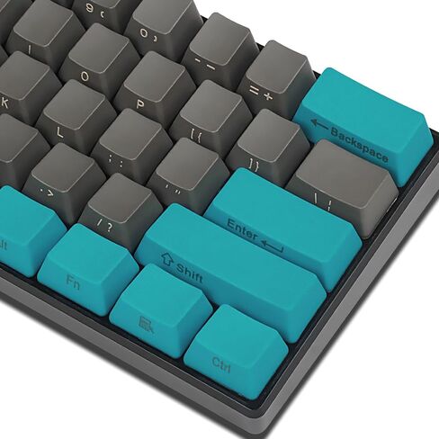 Happy Balls PBT Keycaps Side/Front Print Keycap Set OEM Profile Non-Backlit Thick Cherry MX Key Caps with Key Puller for 60%/87 TKL/104/108 MX Switches Mechanical Keyboard(Black Gray Combo) in Kuwait
