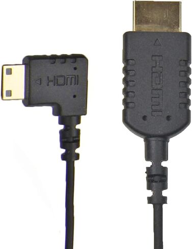 CMR UltraFlex 31 Inch 4K Mini Right Angle HDMI Male to Standard HDMI Male Cable. Ultra Flexible Slim 90 Degree Thin HDMI Cable. HDMI 2.0 in Saudi Arabia