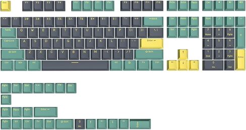 Happy Balls Doubleshot PBT Keycaps Cherry Profile Keyset US-ANSI Layout Key Caps for 61/68/75/81/84/87/98/104/108 MX Switches Mechanical Keyboards (Peach Pink Keyset) in Kuwait