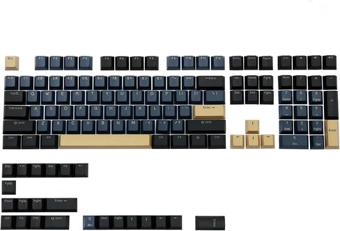 Happy Balls Doubleshot PBT Keycaps Cherry Profile Keyset US-ANSI Layout Key Caps for 61/68/75/81/84/87/98/104/108 MX Switches Mechanical Keyboards (Peach Pink Keyset) in Kuwait