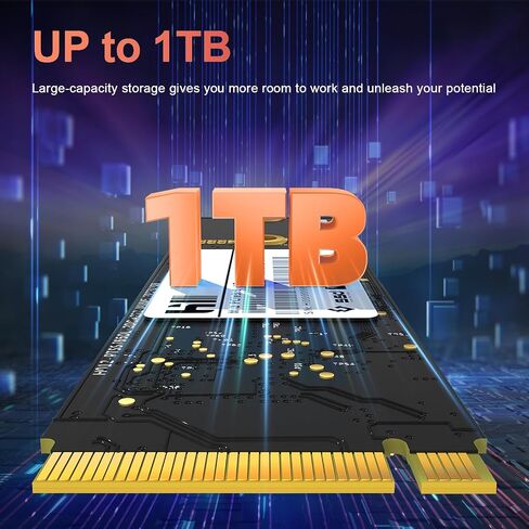 1TB NVMe 1.3 PCIe 3.0x4 No Noise Internal High Heat Dissipation Solid State Drive for Laptop and Desktop Compatible with Gaming and More 2.5 inches Solid Sate Drive in Saudi Arabia